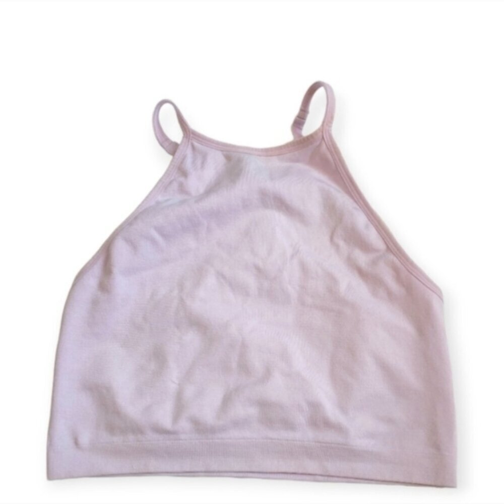 Medium Lavender Moisture Wicking Cami Thick Halter Top Adjustable